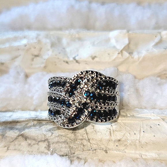 💎Blue Sapphire Sterling Silver Fashion Statement - Picture 2 of 6